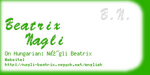 beatrix nagli business card